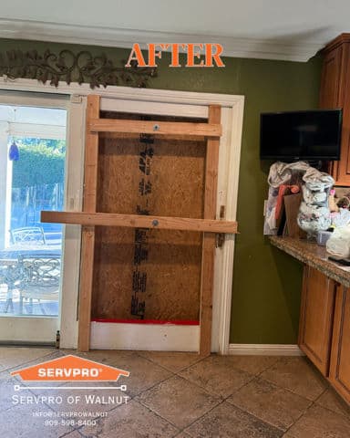 Project Swift Glass Door Board-Up by SERVPRO Walnut image