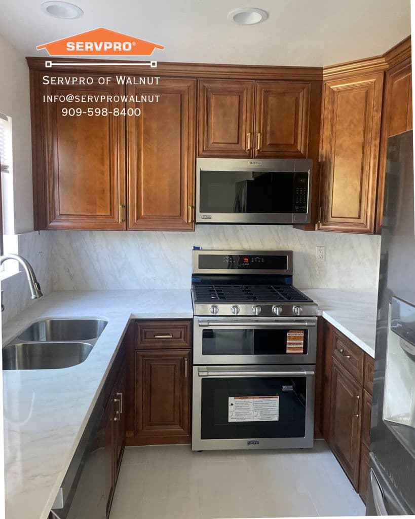 Project Modern Kitchen Remodel by SERVPRO Walnut image