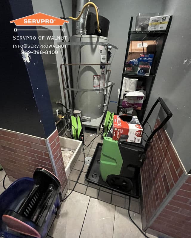 Water Damage Restoration and Cleanup Inside a Restaurant