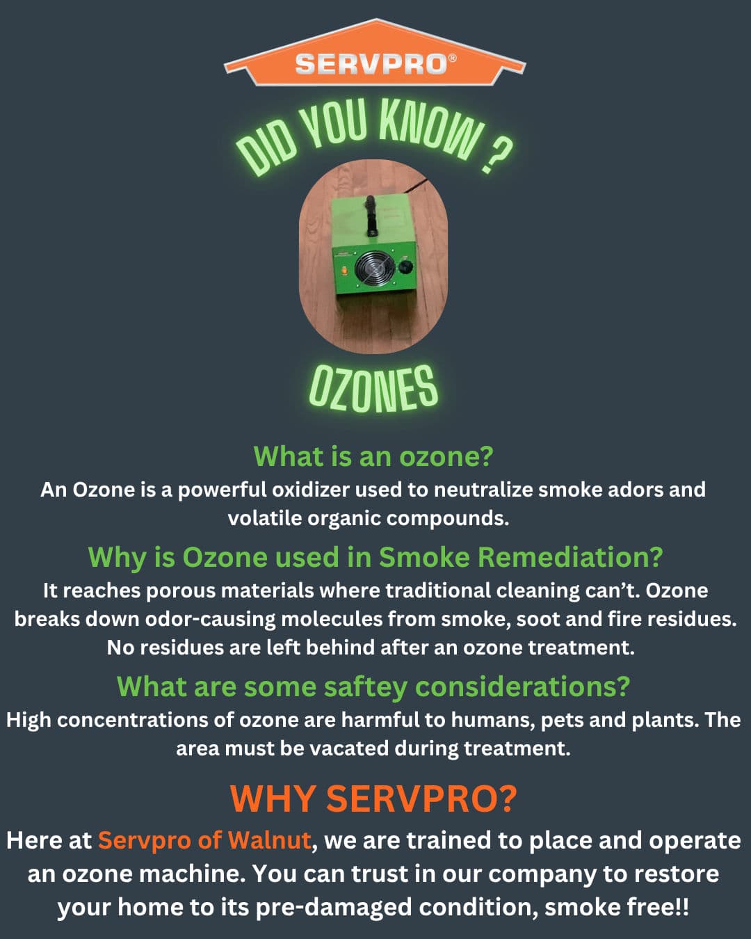 Ozone Odor Removal Expertise in Walnut image