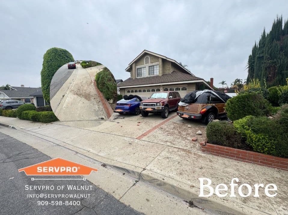 Gallery photos for Driveway Cleanup After Accident in Walnut: Image #1